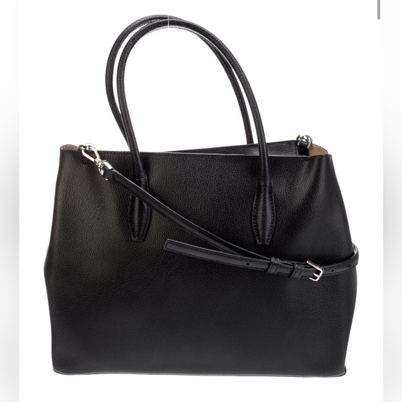 Kate Spade Black Leather Shoulder Bag - Picture 2 of 10